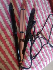 3-in-1 Hair Styler: Straightener, Curler &amp; Crimper