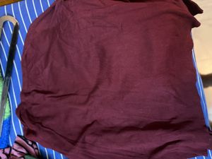 Maroon Knit Top