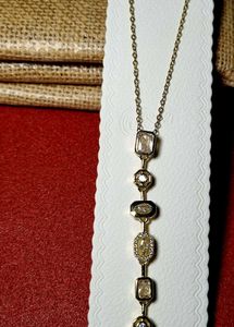Anti tarnish Elegant Gemstone Pendant Necklace
