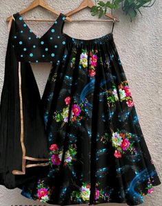 satin lengha Set