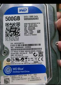 WD Blue 500GB Desktop Hard Drive HDD