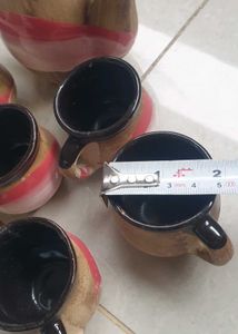 Unique Ceramic Teapot and Cups Set