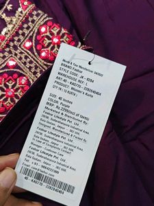 Embroidered Purple Kurta