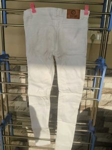 White Slim Fit Jeans