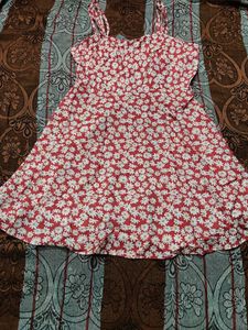 Cute Floral Print Mini Dress