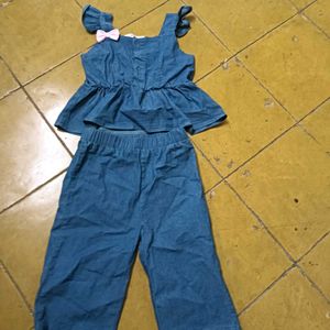 Cute Denim Outfit Set