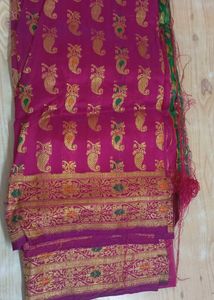 Silk Cloth For Kurta With Sleeves