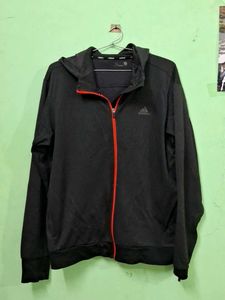 Adidas Black Zip-Up Hoodie