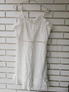 Chic White Broderie Anglaise Sundress