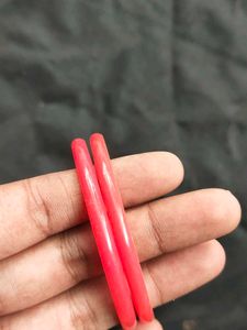 Striped Glass Bangles - Set of Two