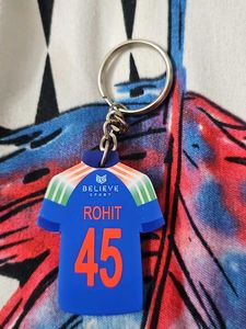 India Cricket Jersey Rohit Sharma Keychain