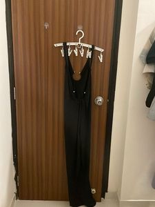 Sleek Black Maxi Dress