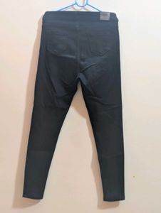 Classic Black High-Waisted Button Fly Jeans