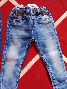 Kids Blue Denim Jeans - 2 Pairs