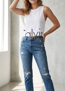 White Calvin Klein Graphic T-Shirt