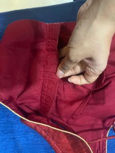 Maroon Readymade Saree Blouse