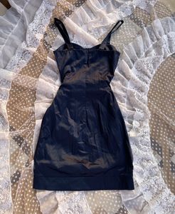 Elegant Navy Lace Detail Dress