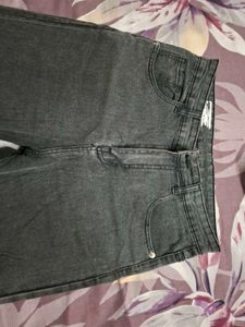 Classic High-Rise Charcoal Grey Jeans