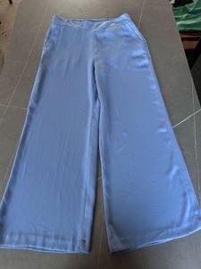 Sky Blue Highwaist Trousers For Women