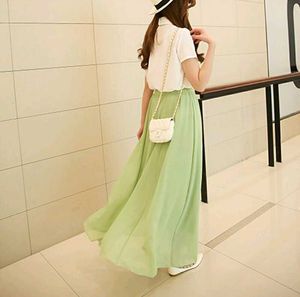 Flowy Chiffon Maxi Skirt