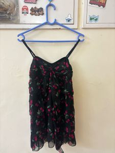 Cute Cherry Print mini dress