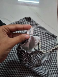 Gingham Strapless Mini Dress