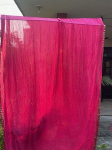 Vibrant Pink Embroidered Dupatta