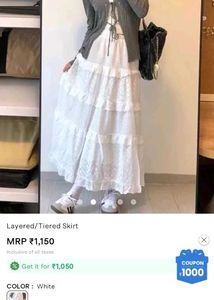 savana layered tiered skirt