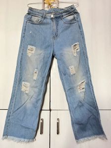 Ripped Light Wash Jeans