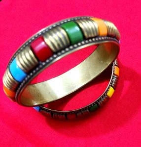 Colorful Retro Bangle Set✨🆕