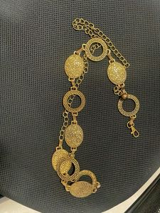 Boho Chic Gold Tone Chain Belt