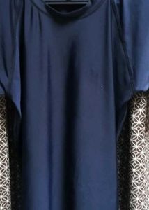 Navy Blue Off Shoulder T-Shirt | Casual Stylish To