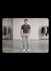 Men's Grey Slim Fit Jeans