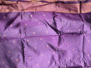 Elegant Teal &amp; Purple Paisley Saree