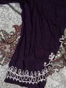 Embroidered Purple Kurta