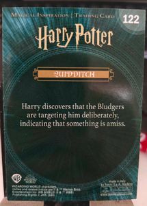Harry Potter Quidditch Trading Card