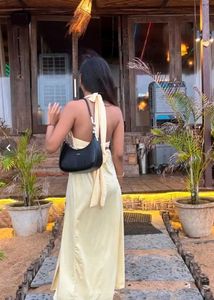 Yellow Halter Neck Dress