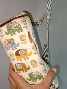 Cute Elephant Print Crossbody Bag