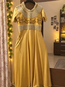 Exquisite Embellished Ethnic Gown with pant and du