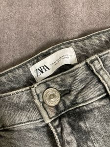 ZARA Grey Ripped Jeans