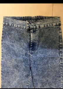 Denim Jeans with Side Slits