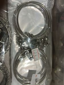 Silver Tone Bangle Set