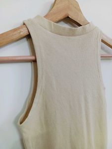 Sleek Ribbed Sleeveless Dress
