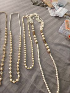 Assorted 9 Beaded Necklaces mala