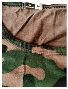 Hardly Used Camouflage Print T-Shirt 42 to 44 Size