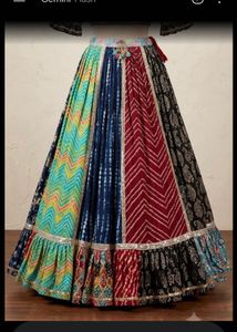 Bohemian Patchwork Lehenga Skirt