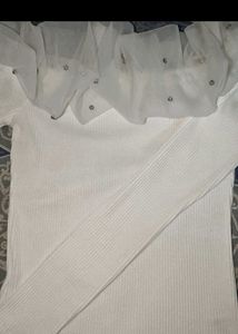 Elegant Off-Shoulder Knit Top