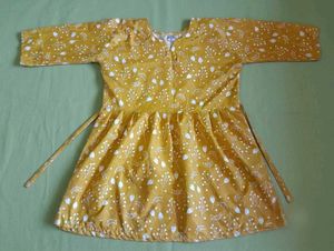 Cute Mustard Yellow Floral Dress
