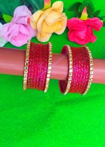 Vibrant Pink Bangles Set