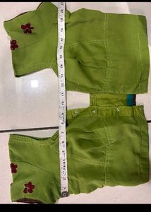 Lime Green Embroidered Saree